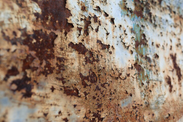 Iron, rusty texture.