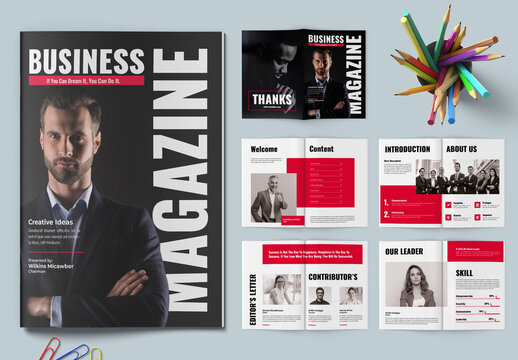 Business Magazine Template