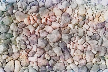 stones in the quay as background