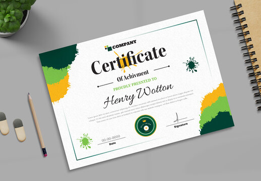 Certificate Design Template