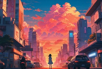Futuristic Anime Metropolis: Exploring the Vibrant Streets of Japanese Culture