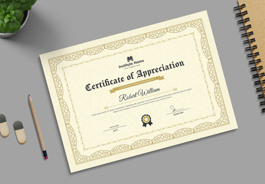 Certificate Layout