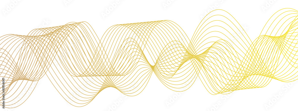 Leinwandbilder abstract colorful modern stream wave line transparent background. business curve lines in transparen