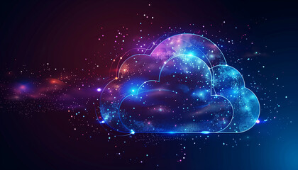 A virtual cloud abstraction that demonstrates the speed and reliability of cloud computing technology, ensuring efficient and secure operation of virtual resources.