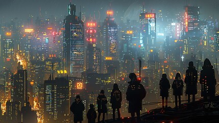 Fototapeta premium Futuristic high-definition digital fusion, clever integration of artificial intelligence, machine learning, and big data elements in a high-tech style, science, artificial intelligence technology, inn