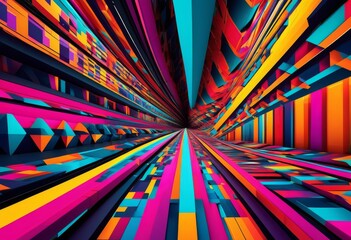 illustration, vibrant geometric abstract backgrounds colors, shapes, colorful, patterns, design, sleek, lines, modern, sharp, angles, vivid, hues, graphical, elements