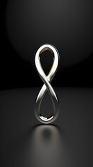 Obraz premium 3D rendering of infinity symbol
