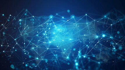 Futuristic blockchain interface display with global map - Decentralized network and cryptocurrency concept for business and finance