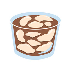 Taho or Filipino Sweet Tofu illustration