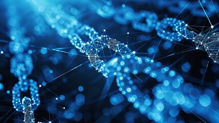 Futuristic blockchain interface display with global map - Decentralized network and cryptocurrency concept for business and finance