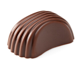 chocolate candy sweets isolated on white background. clipping path