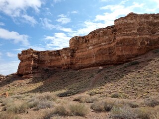 Fototapeta premium a beautiful shot of a mountain landscape 