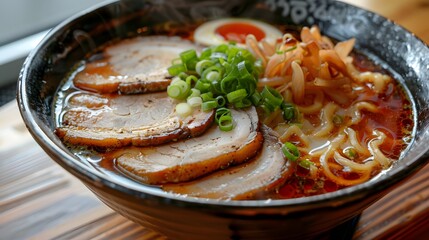 Marvel at the Allure and Flavors of Japanese Ramen in a Captivating Photo