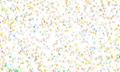 小さなガラス玉みたいなカラフルなドットみたいな模様の壁紙　背景透明