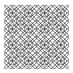 Fototapeta premium Islamic Geometric Outline Pattern