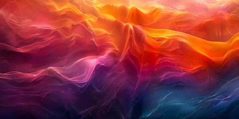 Warm Dimensional Abstract Color Background - Diverse Harmony, Elemental Prosperity, Unity Concept