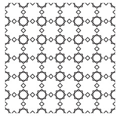 Islamic Geometric Outline Pattern