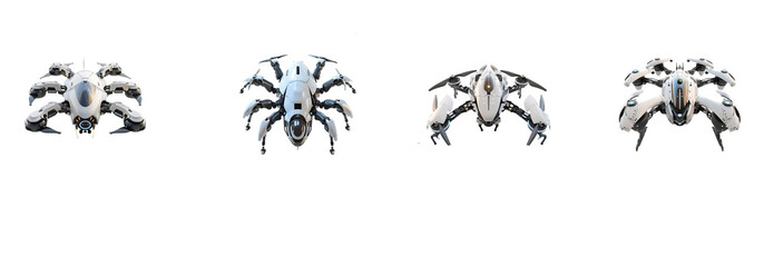 Intricate Spider Illustrations in Monochrome for Educational and Thematic Design Use isolated on a transparent or white background, png