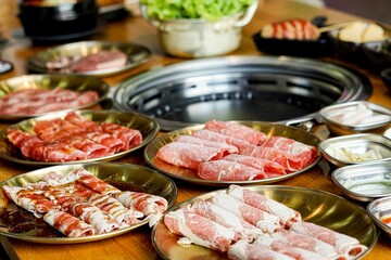 Korean Barbecue and Side Dishes, Jeju Island, South Korea