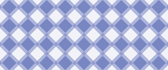 seamless geometric pattern with diamonds, blue fabric pattern on a white background