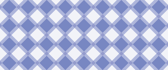 seamless geometric pattern with diamonds, blue fabric pattern on a white background