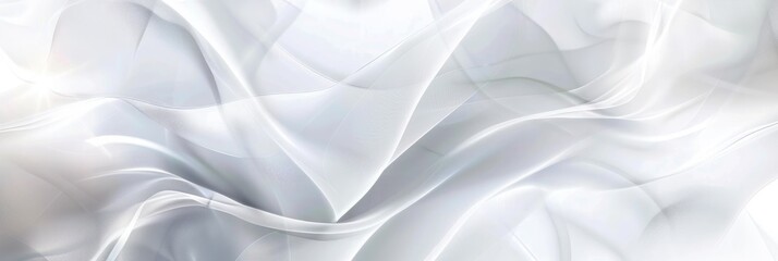 White abstract background with smooth lines. illustration for your design