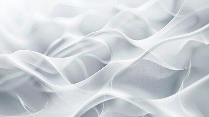 Obraz premium White abstract background with smooth lines. illustration for your design