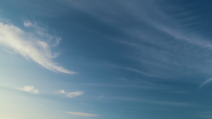 Clear gradient blue sky in tropical summer sunlight. Beautiful sunny clear blue sky in tropical summer.