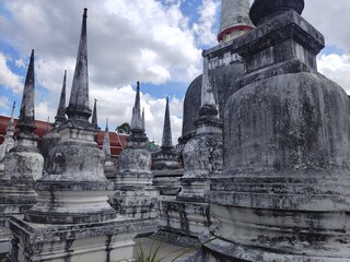 Many ancient pagodas at some temples
