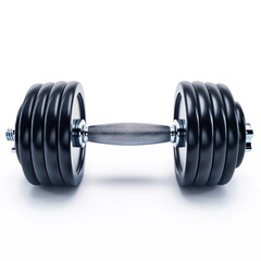 Fototapeta premium Dumbbell on white background