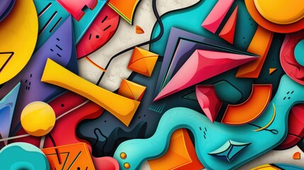 Obraz premium abstract colorful background with some smooth lines in it and some grunge effects