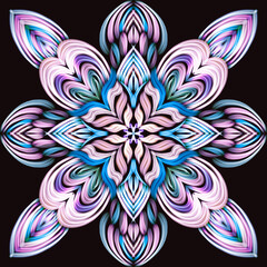 Christmas card, flower frame, red Christmas picture, border, winter pattern, Christmas holidays, gifts, congratulations, invitations