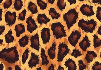 Leopard skin pattern background, seamless texture of leopard fur print