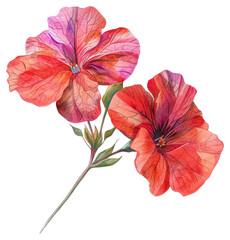PNG Flowers Hand Painted flower hibiscus petal.