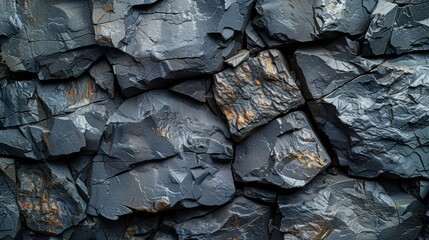 Textured slate stone wall background