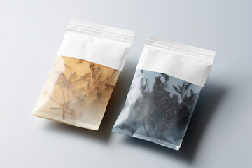 Teabag label png mockup, transparent design