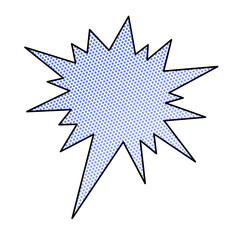 halftone cartoon or comics style speech bubble or speech balloon
