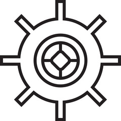 Gear Line Icon