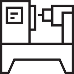 Cnc Milling Machine Icon