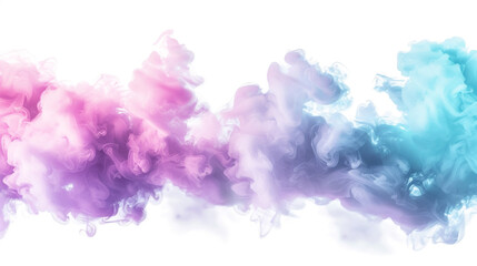 Fototapeta premium Ethereal Dreamscape: Pink, Purple, and Blue Watercolor Smoke