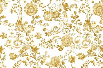 Obraz premium Seamless pattern with gold and white