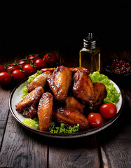 grilled wings fried chicken