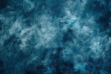 Painted canvas or muslin fabric cloth studio backdrop or background, suitable for use with portraits, products and concepts. Romantic strokes of blue shades - generative ai