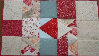 Quilt patterns with patchwork squares and intricat