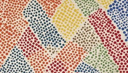 Polka dot patterns in various sizes and colors for