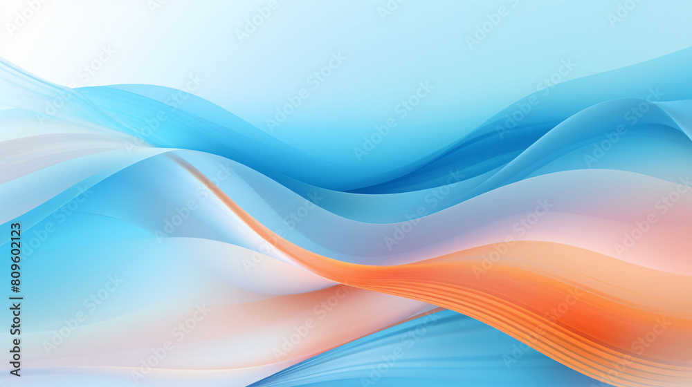 Wall mural orange background dynamic curve annual meeting golden main vision, gradient abstract ppt background