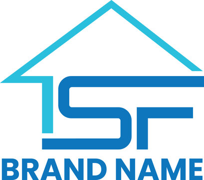 ISF initial letter house logo design