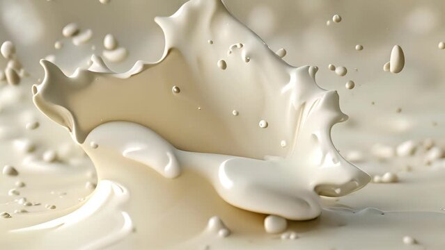 Splash of milk with clipping path. 3D illustration, milk, liquid, drink, splashing, motion, dairy, beverage, cream, white, fresh, food, freshness, drop
