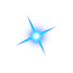 Glowing Blue Stars