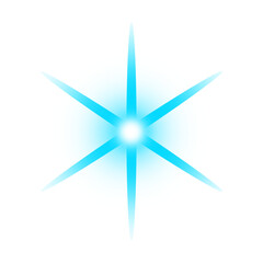 Fototapeta premium Glowing Blue Stars